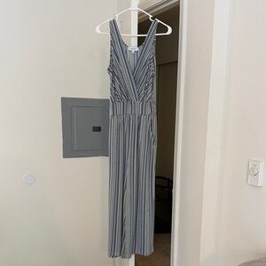 Gilli Blue and Green Striped Women’s Jumpsuit, Size S